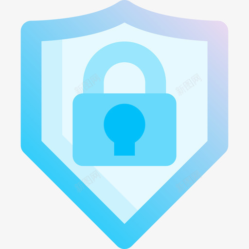 护盾网络安全35蓝色图标svg_新图网 https://ixintu.com 护盾 网络安全35 蓝色