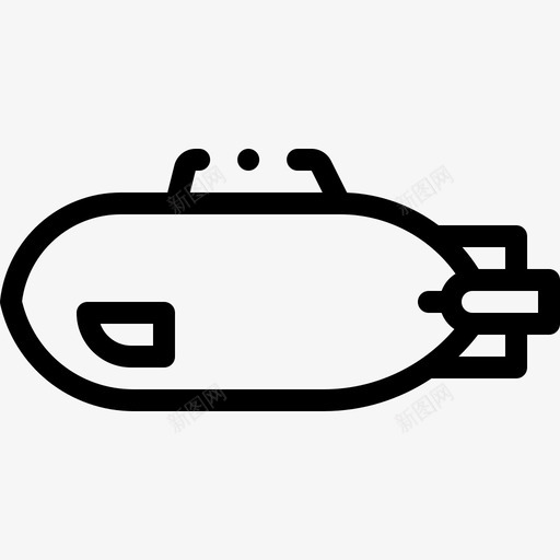 潜艇水手25直线型图标svg_新图网 https://ixintu.com 水手 潜艇 直线 线型