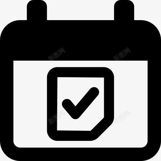 日历投票1已填充图标svg_新图网 https://ixintu.com 已填充 投票1 日历