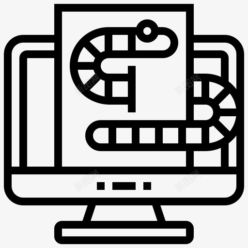蠕虫网络抢劫8直系图标svg_新图网 https://ixintu.com 抢劫 直系 网络 蠕虫
