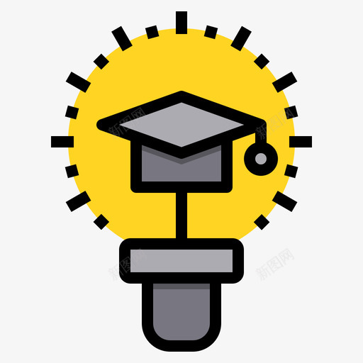 思想教育和学习11线条色彩图标svg_新图网 https://ixintu.com 思想 教育和学习11 线条色彩