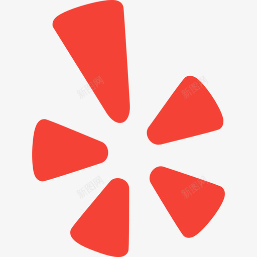 Yelp社会标识3扁平图标svg_新图网 https://ixintu.com Yelp 扁平 社会标识3