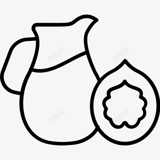 无花果饮料水果图标svg_新图网 https://ixintu.com 无花果 果汁 水果 维生素 饮料