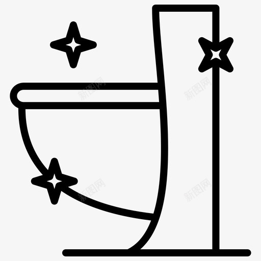清洁冲洗标识图标svg_新图网 https://ixintu.com 冲洗 常规 标识 清洁 管线 线组