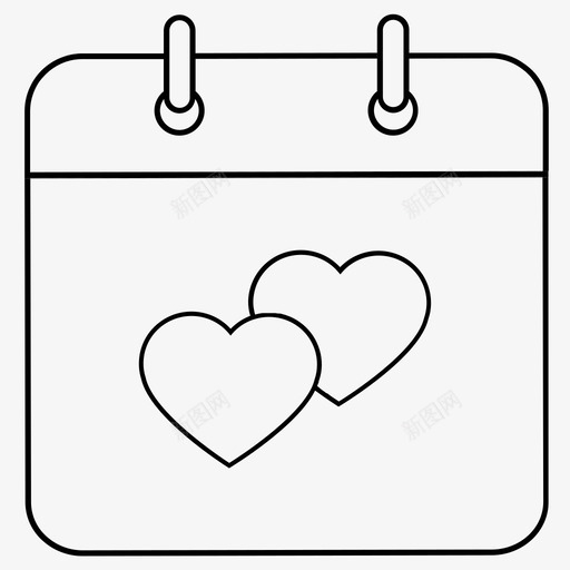 保存日期纪念日日历图标svg_新图网 https://ixintu.com 保存 婚礼 日历 日期 纪念日 结婚