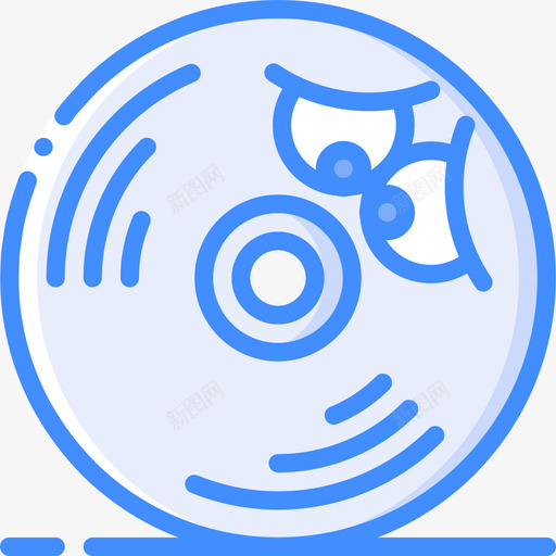Cd可爱的tech4蓝色图标svg_新图网 https://ixintu.com Cd tech 可爱 爱的 蓝色