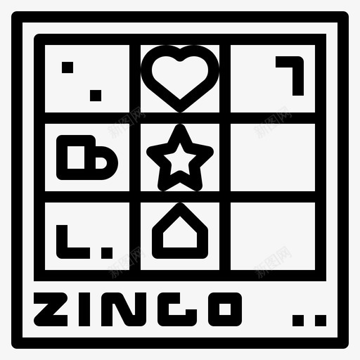 津戈棋盘游戏直线型图标svg_新图网 https://ixintu.com 棋盘游戏 津戈 直线型