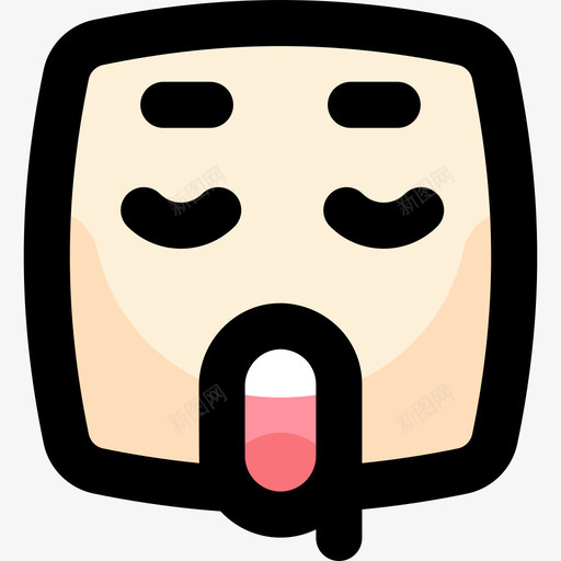 睡眠表情符号51线性颜色图标svg_新图网 https://ixintu.com 睡眠 线性颜色 表情符号51