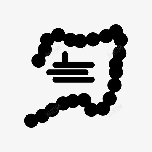 肠解剖学结肠图标svg_新图网 https://ixintu.com 人类 医学 图标 字形 结肠 肠道 解剖学
