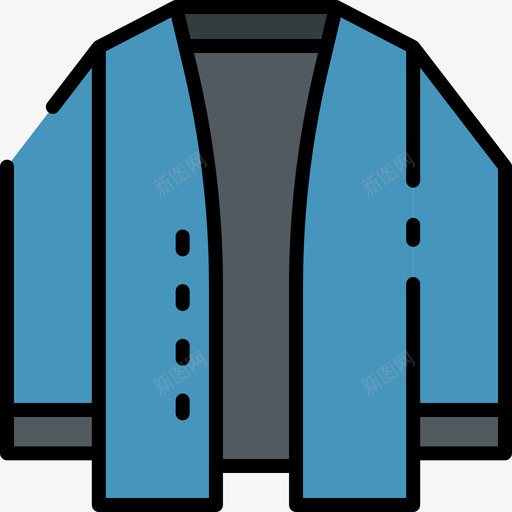 羊毛衫衣服143线性颜色图标svg_新图网 https://ixintu.com 线性颜色 羊毛衫 衣服143