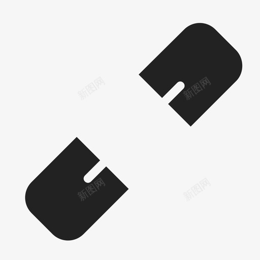 实心铁链svg_新图网 https://ixintu.com 实心铁链