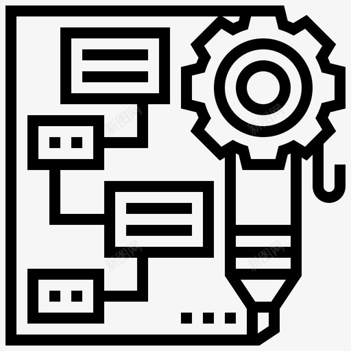 策略统计分析1线性图标svg_新图网 https://ixintu.com 策略 线性 统计分析