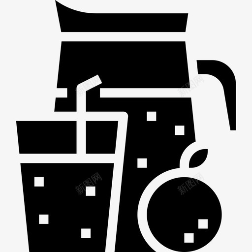 橙汁早餐28加满图标svg_新图网 https://ixintu.com 加满 早餐 橙汁