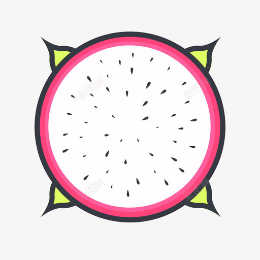 火龙果svg_新图网 https://ixintu.com 火龙果