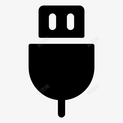 usb电缆连接图标svg_新图网 https://ixintu.com usb 传输 数据 电子 电缆 连接 配件