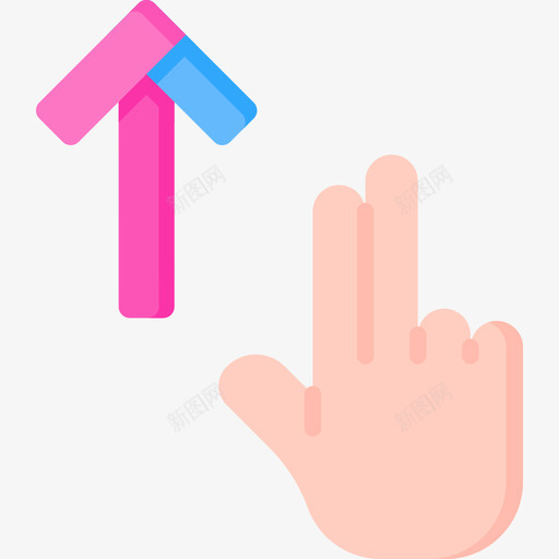 刷卡手势4扁平图标svg_新图网 https://ixintu.com 刷卡 扁平 手势