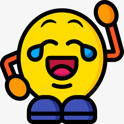 笑表情人4线性颜色图标svg_新图网 https://ixintu.com 笑 线性颜色 表情人4