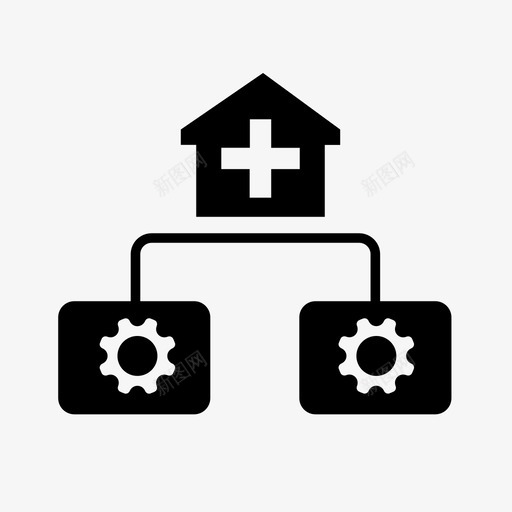 部门设置(医院)svg_新图网 https://ixintu.com 部门设置(医院)
