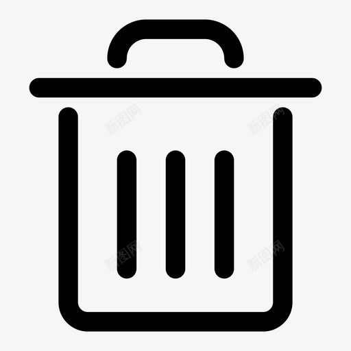 垃圾桶 删除 丢掉 线性svg_新图网 https://ixintu.com 垃圾桶 删除 丢掉 线性