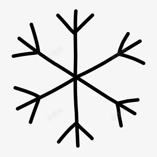 雪冻扔图标svg_新图网 https://ixintu.com 冬天