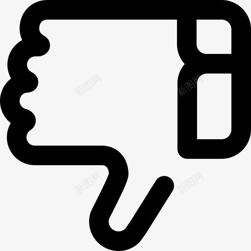 拇指向下杂项63轮廓图标svg_新图网 https://ixintu.com 拇指向下 杂项63 轮廓