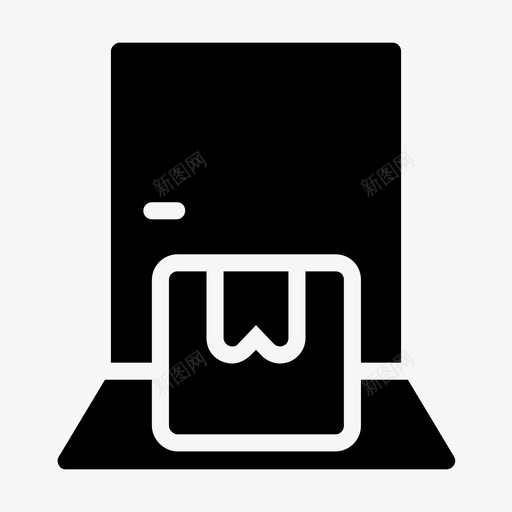 送货上门箱子纸箱图标svg_新图网 https://ixintu.com 快递 物流配送线标志 箱子 纸箱 送货上门