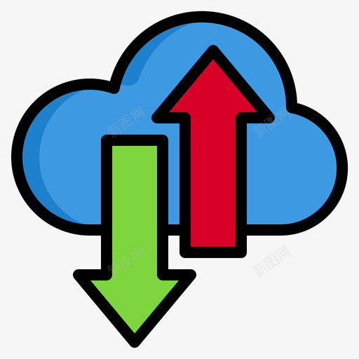 云fintecth3线颜色图标svg_新图网 https://ixintu.com fintecth3 云 线颜色