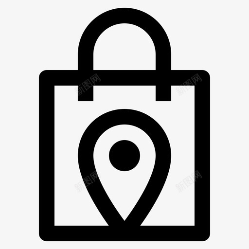 位置市场商店图标svg_新图网 https://ixintu.com 位置 商店 市场 购物