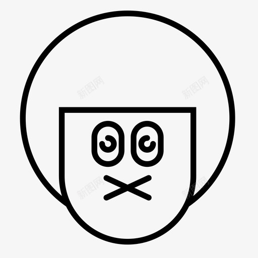男孩表情头图标svg_新图网 https://ixintu.com 1行 男孩 眩晕 表情 静音