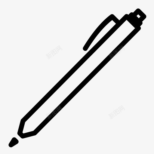 采购产品钢笔圆珠笔记号笔图标svg_新图网 https://ixintu.com 书写工具 圆珠笔 学校设备 记号笔 采购产品钢笔