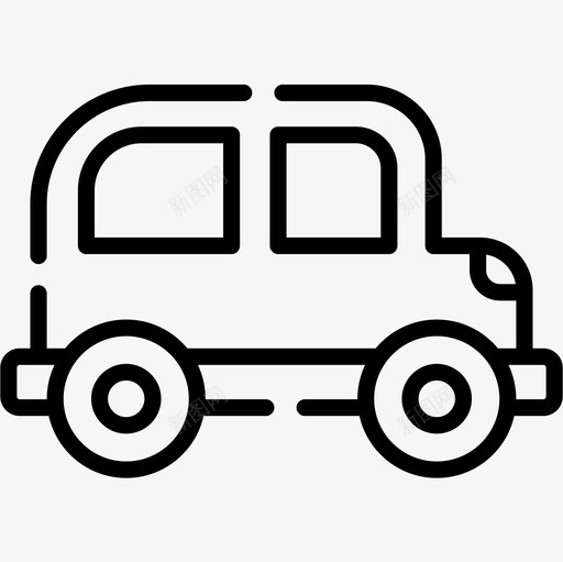 汽车儿童玩具21直线型图标svg_新图网 https://ixintu.com 儿童玩具 汽车 直线 线型