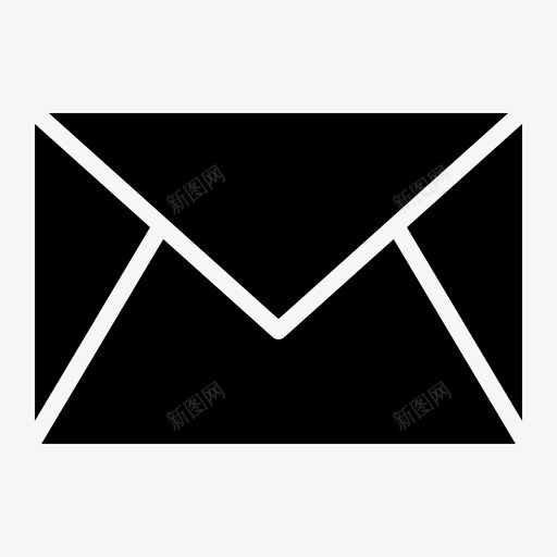 信封卡片办公室图标svg_新图网 https://ixintu.com 信封 办公室 卡片 寄出 纸张 邮寄