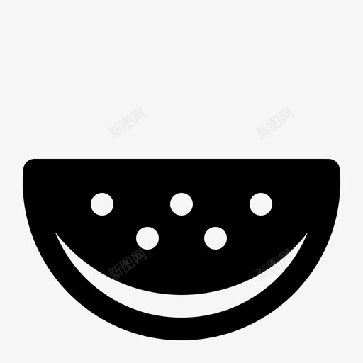 西瓜水果红色图标svg_新图网 https://ixintu.com 夏季 字形 水果 热带 红色 西瓜