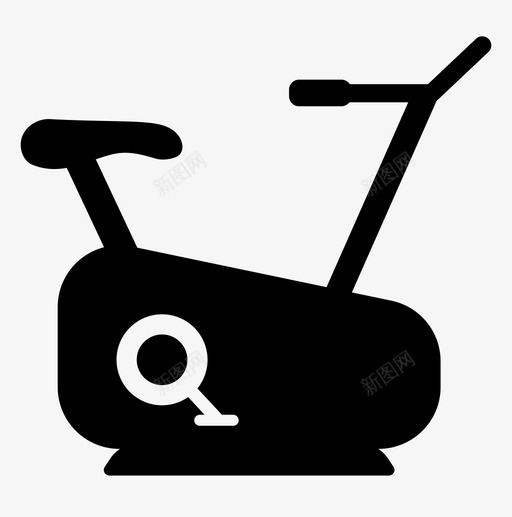 跑步机自行车有氧运动图标svg_新图网 https://ixintu.com 健身和健身房 家庭教练 旋转 有氧运动 脂肪燃烧 自行车 跑步机