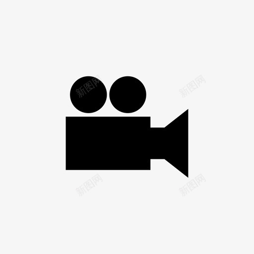 录像电影动作图标svg_新图网 https://ixintu.com 动作 录像 录音 电影