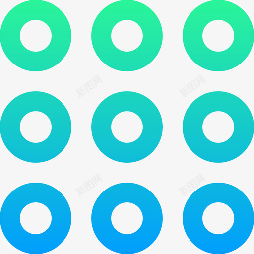带圆圈uiux接口4渐变图标svg_新图网 https://ixintu.com ui-ux 圆圈 接口 渐变