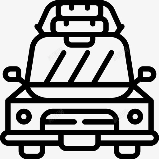 汽车公路旅行7直线图标svg_新图网 https://ixintu.com 公路 旅行 汽车 直线