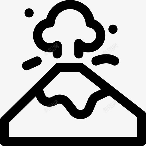伏尔坎普风景山图标svg_新图网 https://ixintu.com 伏尔坎普 地方 山 火山 自然 风景