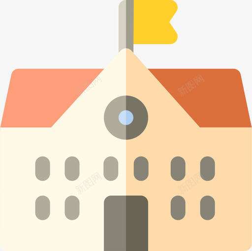 学校城市元素60公寓图标svg_新图网 https://ixintu.com 公寓 城市元素60 学校