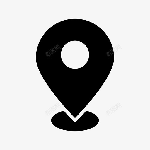 地图别针区域位置图标svg_新图网 https://ixintu.com 位置 区域 地图别针 地点 市场交易