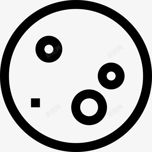 月亮太空184直线图标svg_新图网 https://ixintu.com 太空184 月亮 直线