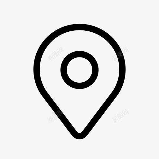 位置地图图钉图标svg_新图网 https://ixintu.com 位置 图标 图钉 地图 标准 站点