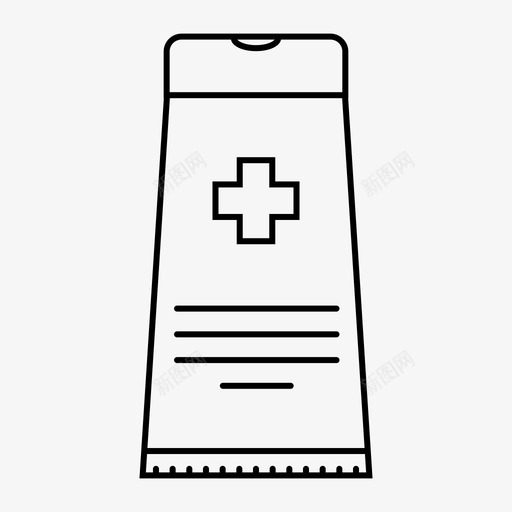 药膏保健医疗和医院图标svg_新图网 https://ixintu.com 保健 医疗和医院 药膏