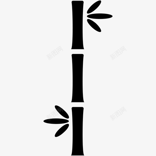 竹子自然植物图标svg_新图网 https://ixintu.com 植物 竹子 自然