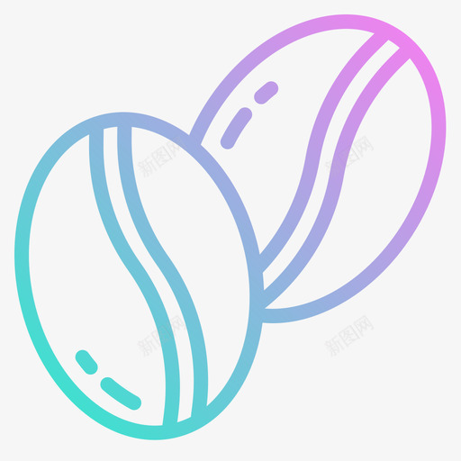 咖啡豆咖啡机2梯度图标svg_新图网 https://ixintu.com 咖啡机 咖啡豆 梯度