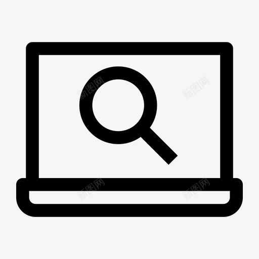 搜索计算机查找器图标svg_新图网 https://ixintu.com pixel prefect 促销 搜索 放大镜 查找 电脑 笔记本 计算机