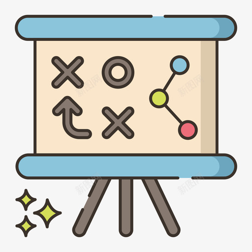 反策略影响者营销3线性色彩图标svg_新图网 https://ixintu.com 影响 策略 线性 色彩 营销