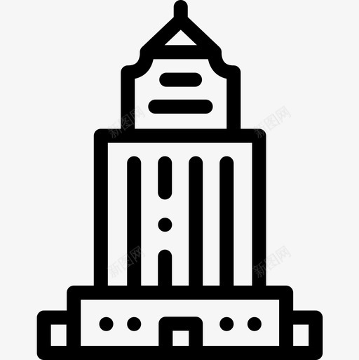 摩天大楼城市14号楼直线型图标svg_新图网 https://ixintu.com 14号楼 城市 摩天大楼 直线 线型