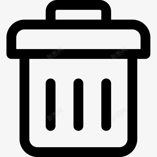 垃圾桶基本用户界面4线性图标svg_新图网 https://ixintu.com 垃圾桶 基本 用户界面 线性