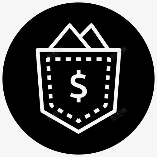 口袋友好型添加现金添加货币图标svg_新图网 https://ixintu.com 口袋友好型 帽子轮廓笔划减去前面 应用程序 手机银行 添加现金 添加货币 钱包